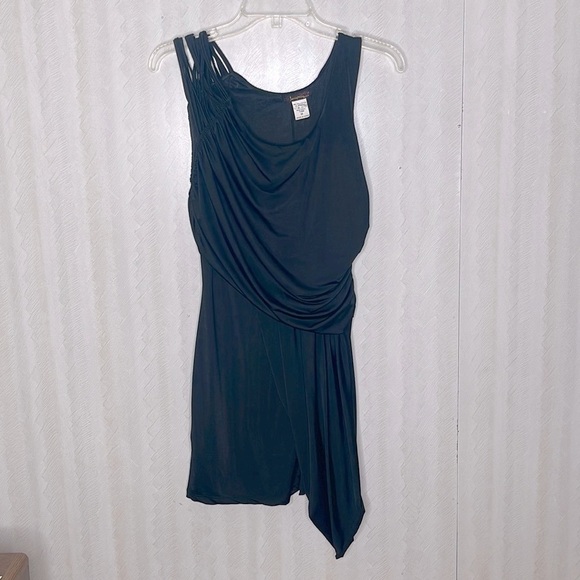 ❤️ JAYMY ruched black Dress Size M - Picture 2 of 4